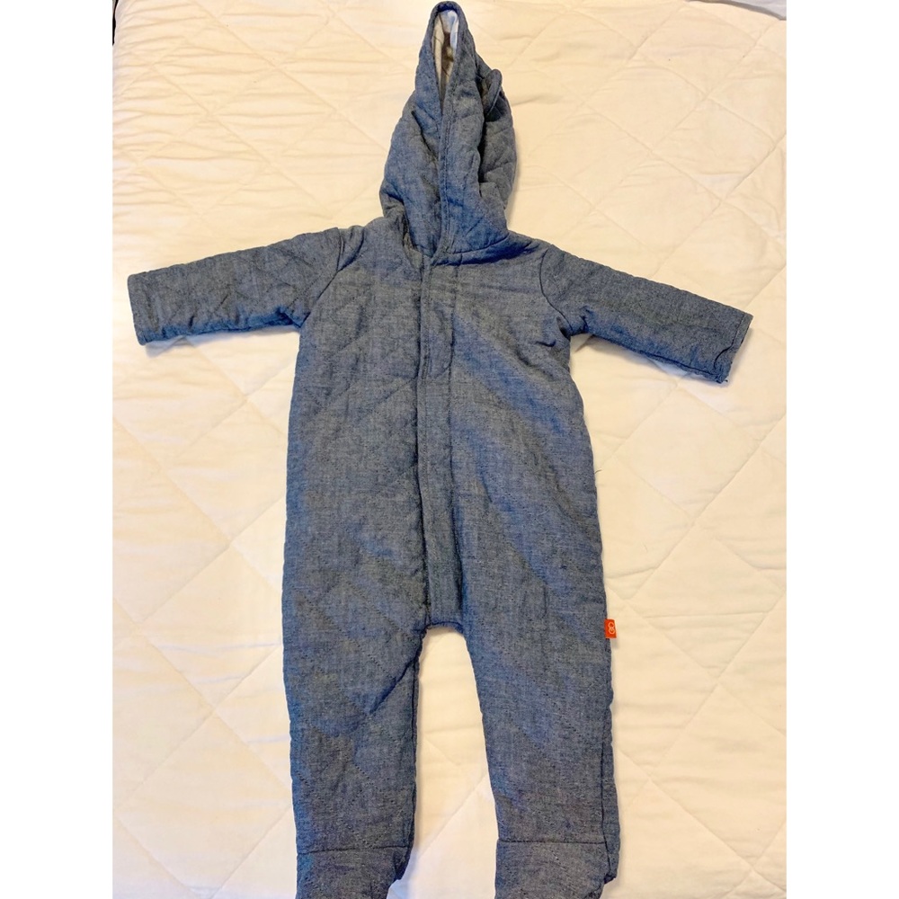 Quilted Chambray Jumpsuit